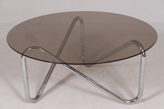 Image 1 of  French tubular steel coffee table, The 1970s