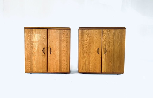 2X Teak Shoe Cabinet '70s