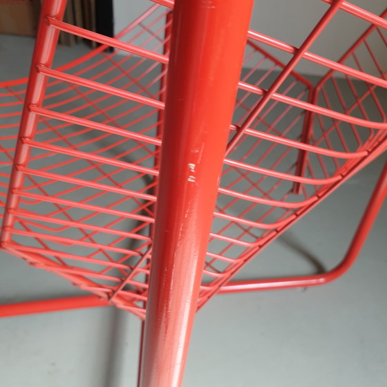 Image 1 of Vintage red Ikea Järpen wire chair