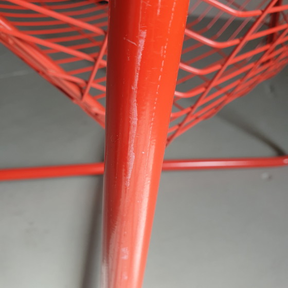 Image 1 of Vintage red Ikea Järpen wire chair