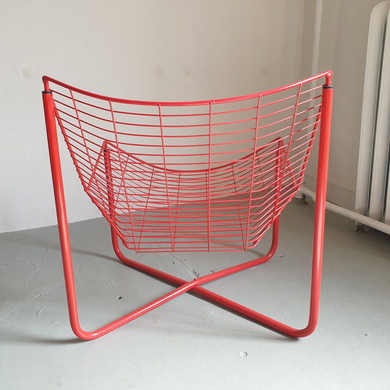 Image 1 of Vintage red Ikea Järpen wire chair