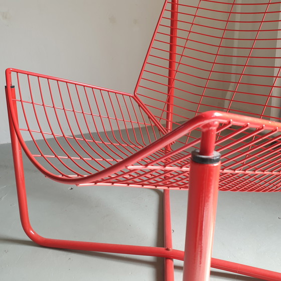 Image 1 of Vintage red Ikea Järpen wire chair