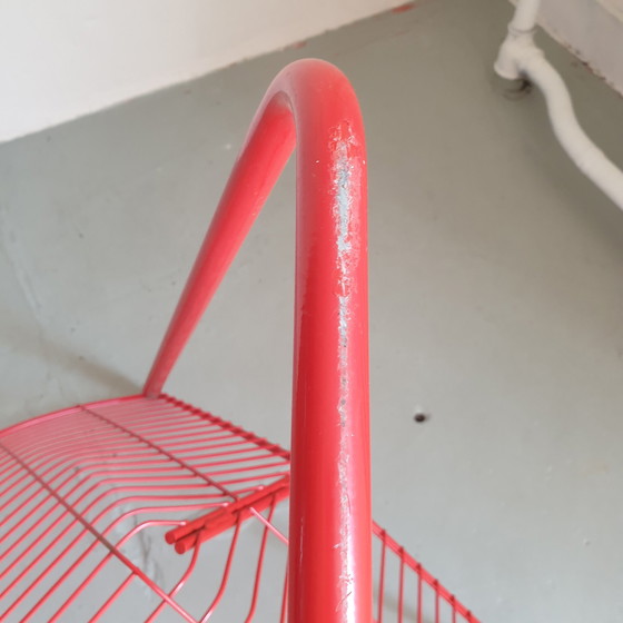 Image 1 of Vintage red Ikea Järpen wire chair