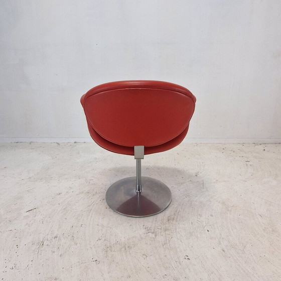 Image 1 of Set of 4 vintage Tulipe armchairs in solid metal and wood by Pierre Paulin for Artifort, Netherlands 1980