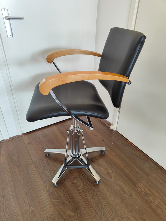 Image 1 of 2x Comsair London barber chairs