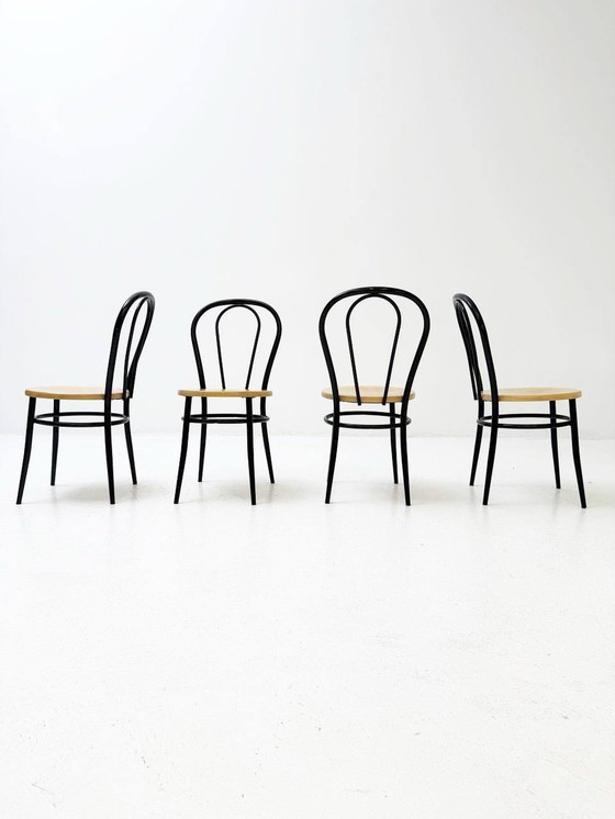 Image 1 of Set of 4 modern bistro chairs from Italy