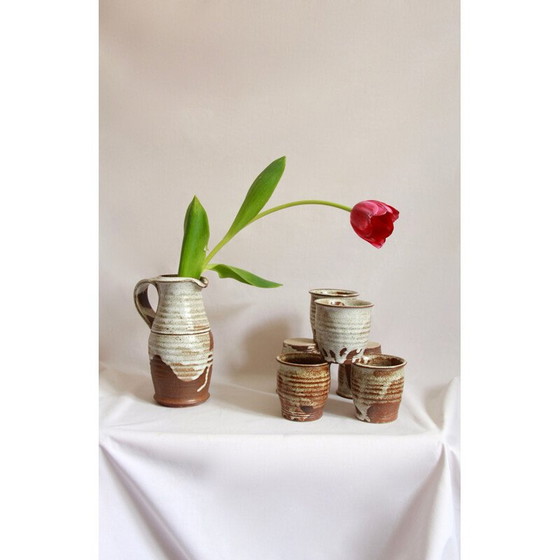 Image 1 of Set da bere in ceramica d'epoca "Rame" di Giancarlo Scapin, Italia 1978