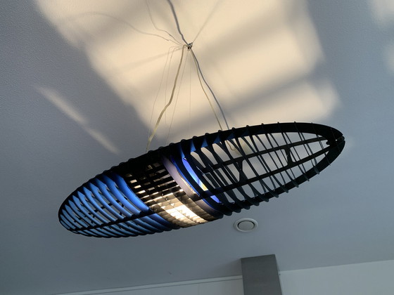 Image 1 of Luceplan Titania D17 Suspension Light In Black - 1980'S Italy