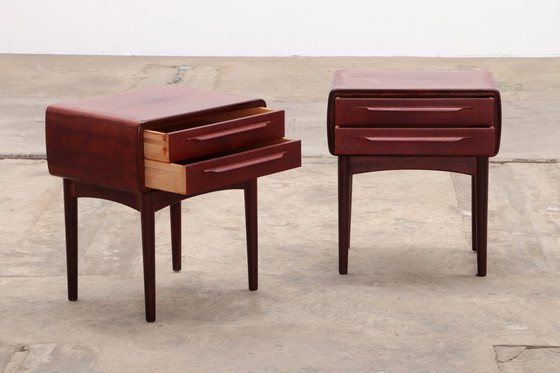 Image 1 of Johannes Andersen by c.f.Silkeborg Set of Danish design bedside tables,1960