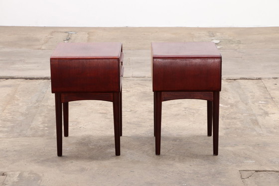 Image 1 of Johannes Andersen by c.f.Silkeborg Set of Danish design bedside tables,1960