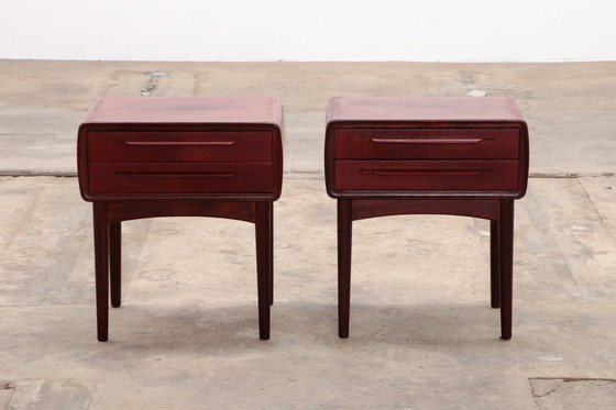 Image 1 of Johannes Andersen by c.f.Silkeborg Set of Danish design bedside tables,1960