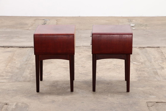 Image 1 of Johannes Andersen by c.f.Silkeborg Set of Danish design bedside tables,1960