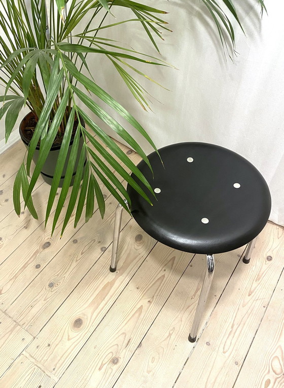 Image 1 of Se 38 Tubular steel stool stackable Wilde+Spieth Egon Eiermann Mid - Century