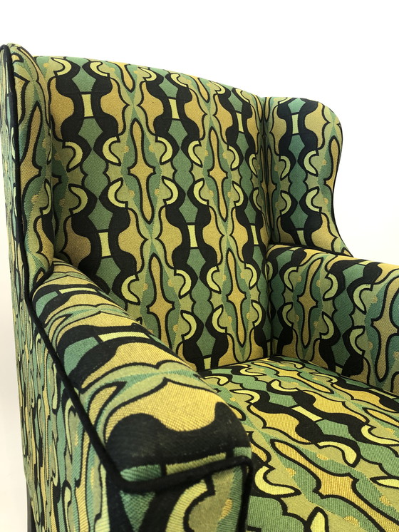 Image 1 of Keymer fabric Handmade fauteuil