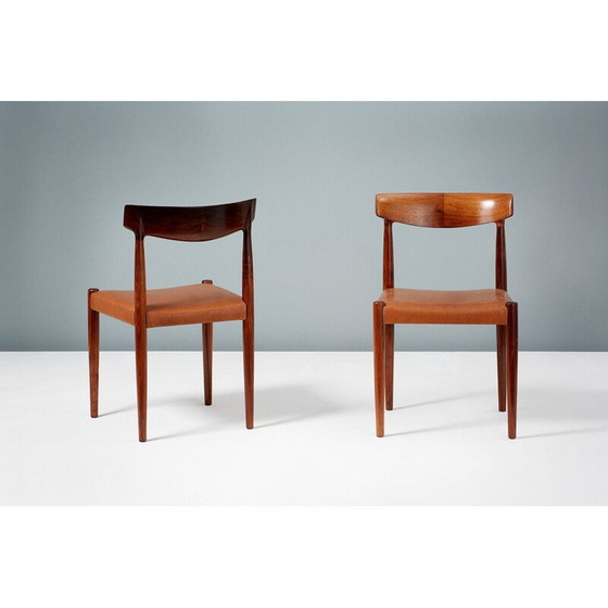 Image 1 of Set of 8 Vintage Rosewood Dining Chairs by Knud Faerch 1950s
