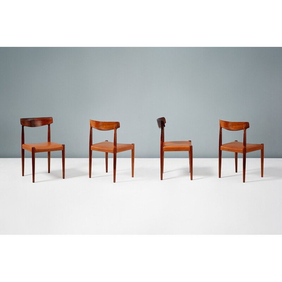Image 1 of Set of 8 Vintage Rosewood Dining Chairs by Knud Faerch 1950s