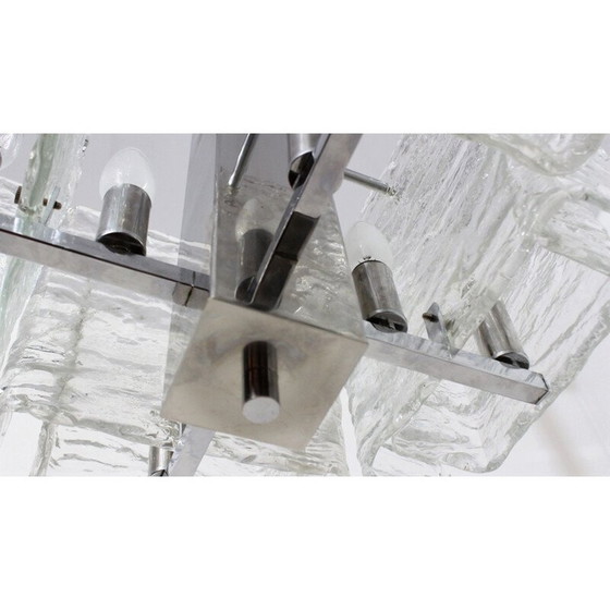 Image 1 of Mid-century Murano glass pendant chandelier Mazzega, 1970s