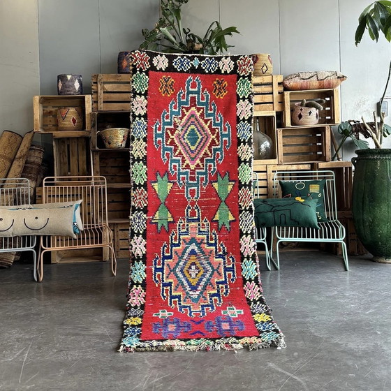 Image 1 of Berber Moroccan Red Cotton Rug