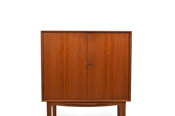 Image 1 of Teak Bar Cabinet With Harlekin Mirrors By Illum Wikkelsø