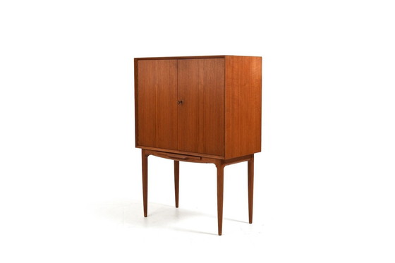 Image 1 of Teak Bar Cabinet With Harlekin Mirrors By Illum Wikkelsø