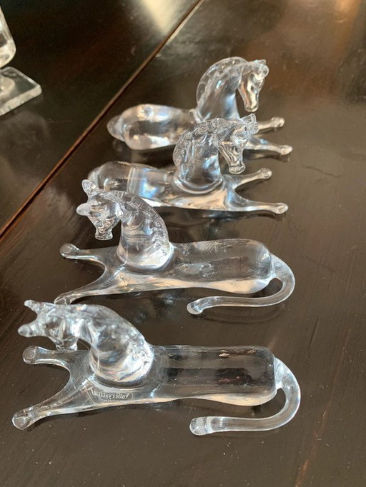 Superb Crystal Horse Knife Racks