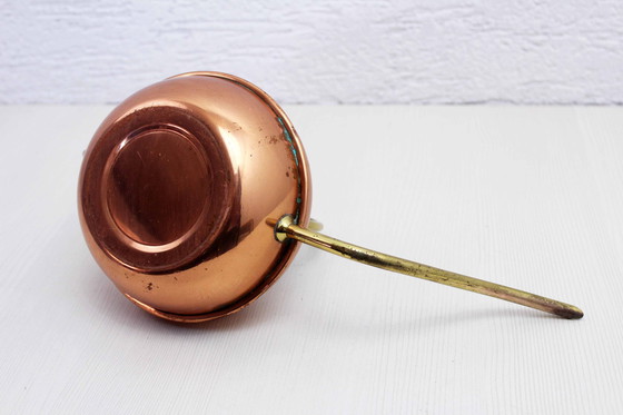 Image 1 of Brass and Copper Watering Can, France 1960