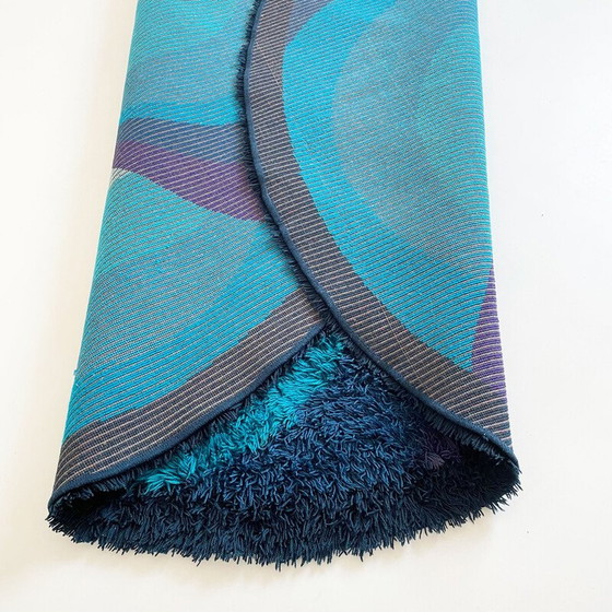 Image 1 of Vintage high-pile woolen Rya rug for Ege Taeper, Denmark 1970s