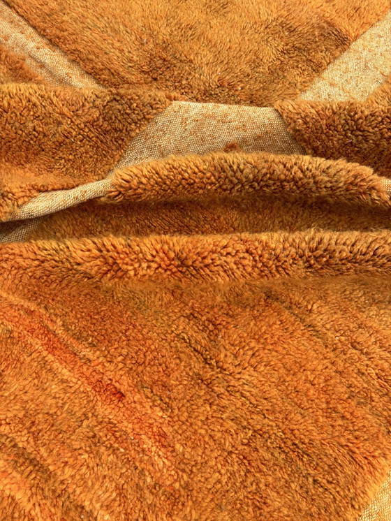 Image 1 of "Onessa" - Tapis marocain orange de style Mid Century - 210x300 cm