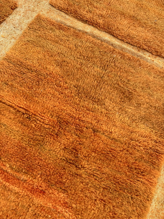 Image 1 of "Onessa" - Mid-Century Modern Orange Moroccan Rug - 210x300 cm