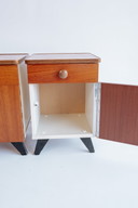 2x Vintage bedside table
