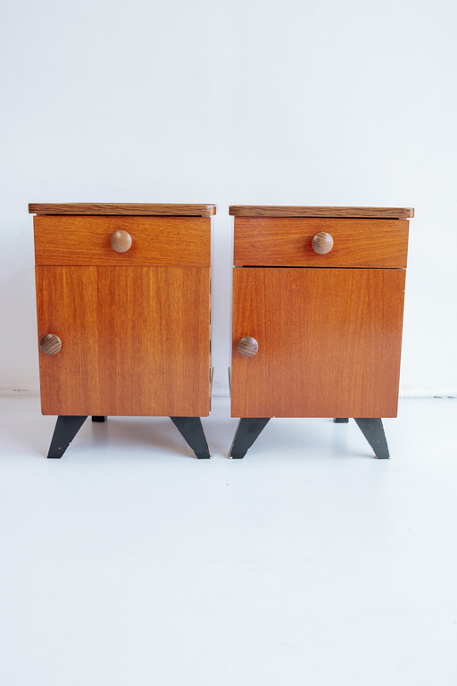 2x Table de chevet vintage