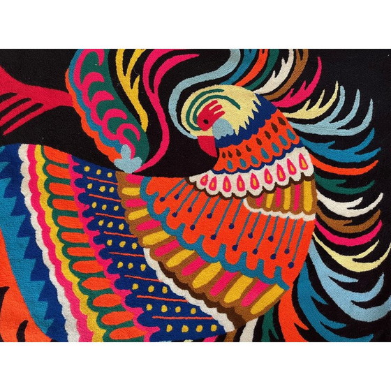 Image 1 of Vintage bird tapestry, 1970