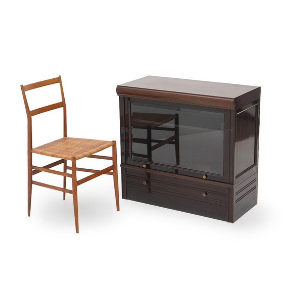 Image 1 of Vintage mahogany veneered wood sideboard for Martin Dupuis, France 1970