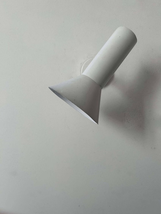 Image 1 of Chrome And White Metal Adjustable Wall Lamp By Raak - Netherlands 1970