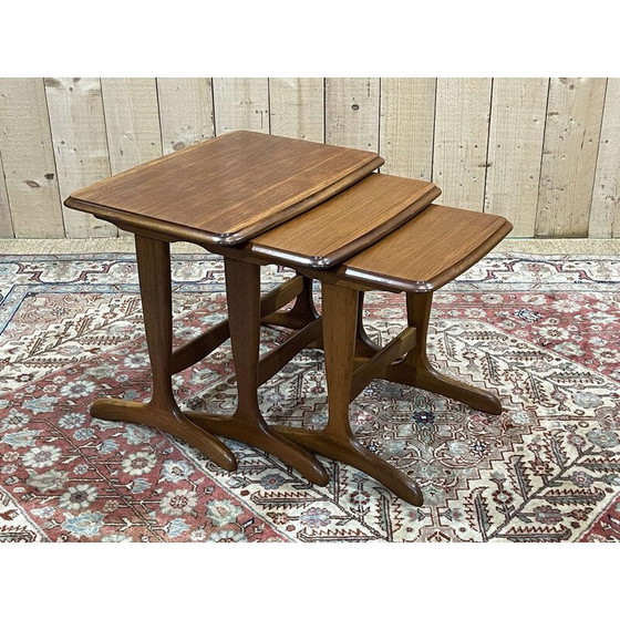 Image 1 of Vintage teak nesting tables, 1970