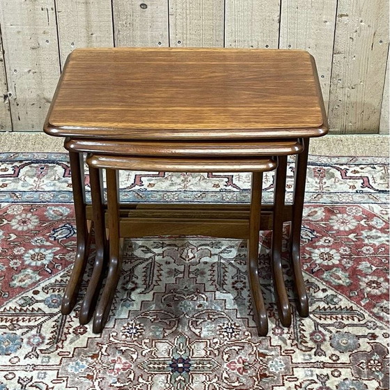 Image 1 of Vintage teak nesting tables, 1970