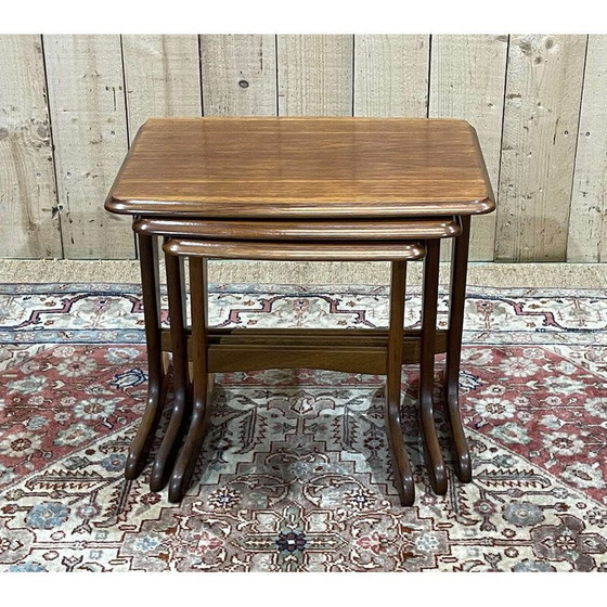 Image 1 of Vintage teak nesting tables, 1970
