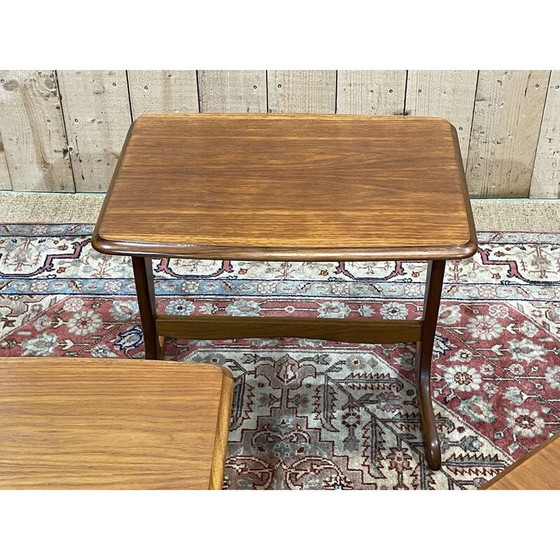 Image 1 of Vintage teak nesting tables, 1970