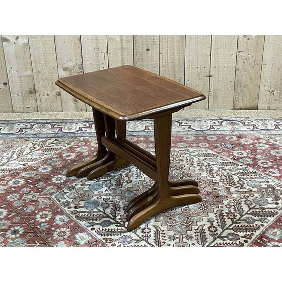 Image 1 of Vintage teak nesting tables, 1970
