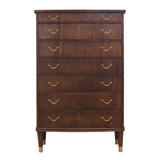 Walnut Chest Of Drawers, Danish Design, 1960S, Production: Denmark