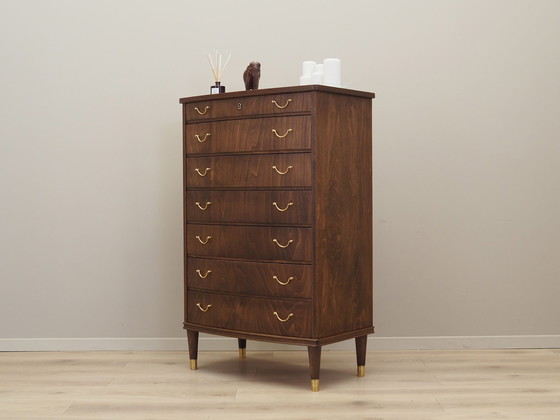 Image 1 of Walnut Chest Of Drawers, Danish Design, 1960S, Production: Denmark