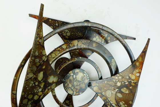 Image 1 of Portacandele da parete in ferro battuto stile brutalista di Henrik Horst, stile moderno di metà secolo