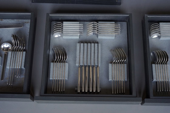 Image 1 of Silver Plate Epoca Cutlery Service By Wolf Karnagel For Wilkens, 1980S, Set Of 74