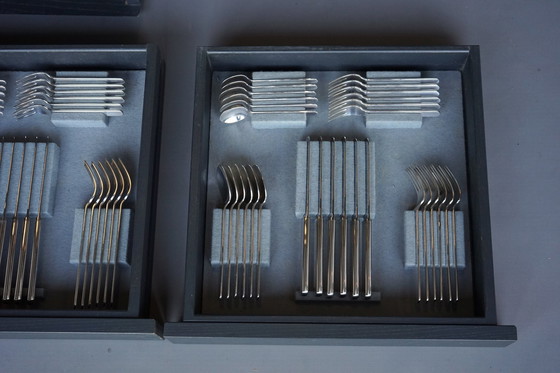 Image 1 of Silver Plate Epoca Cutlery Service By Wolf Karnagel For Wilkens, 1980S, Set Of 74