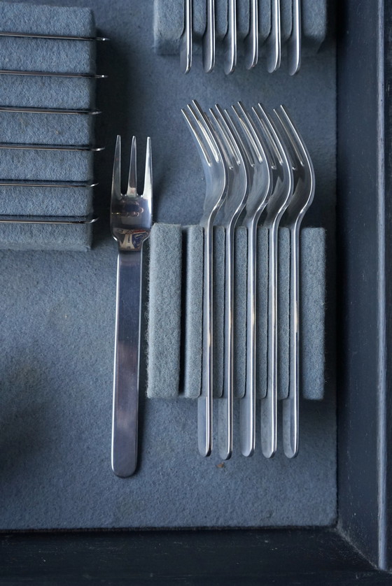 Image 1 of Silver Plate Epoca Cutlery Service By Wolf Karnagel For Wilkens, 1980S, Set Of 74