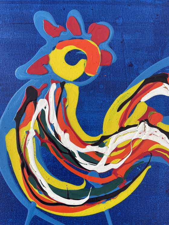 Image 1 of Jacob Kanbier - oil on canvas - Rooster