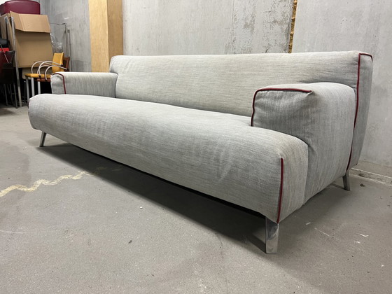 Image 1 of Leolux Oscar 3 seater sofa Grey fabric