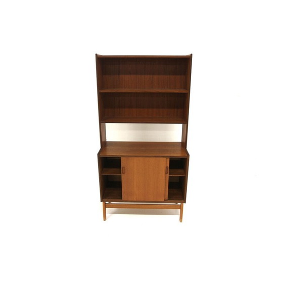 Image 1 of Vintage teak bookcase chest of drawers, Sweden 1960