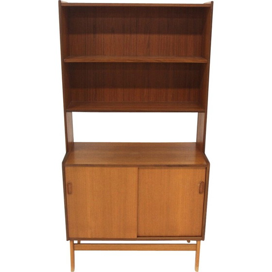 Image 1 of Vintage teak bookcase chest of drawers, Sweden 1960