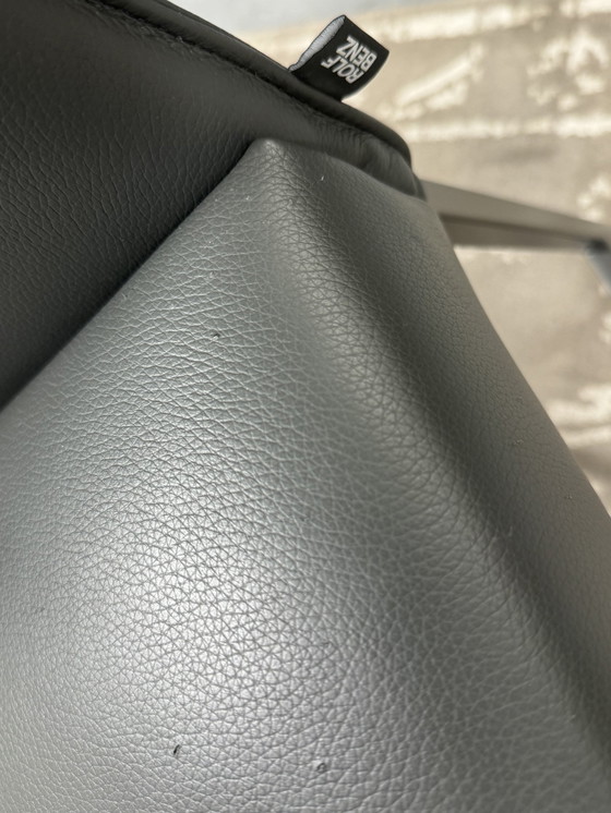 Image 1 of 2 Rolf Benz 651 Bar chairs gray leather